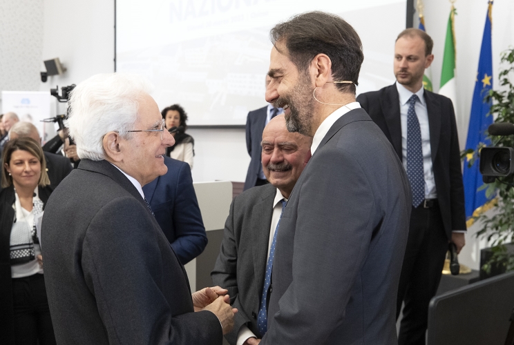 Il Presidente della Repubblica Sergio Mattarella all’inaugurazione del nuovo centro nazionale della Lega del Filo d’Oro 