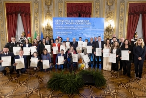 Cerimonia di consegna delle onorificenze dell’Ordine al Merito della Repubblica italiana conferite motu proprio