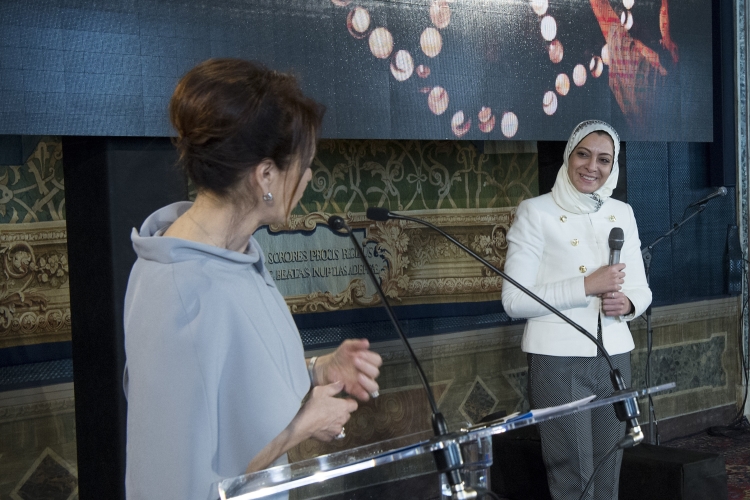 Il Presidente Sergio Mattarella in occasione della celebrazione della Giornata Internazionale della Donna "Donne per la pace" 