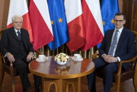 Il Presidente della Repubblica Sergio Mattarella con il Primo Ministro della Repubblica di Polonia, Mateusz Morawiecki