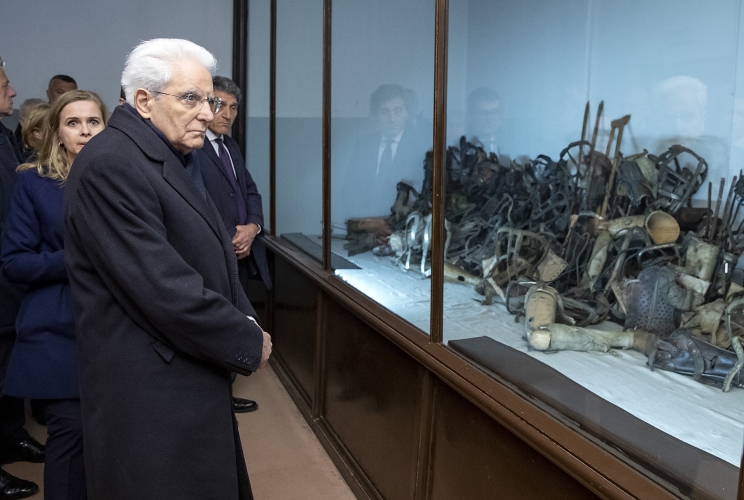  Il Presidente della Repubblica Sergio Mattarella visita il Museo di Auschwitz - Birkenau