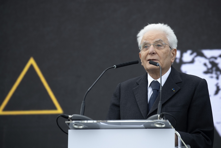 Il Presidente della Repubblica Sergio Mattarella in occasione della partecipazione alla Cerimonia conclusiva della Marcia dei Vivi