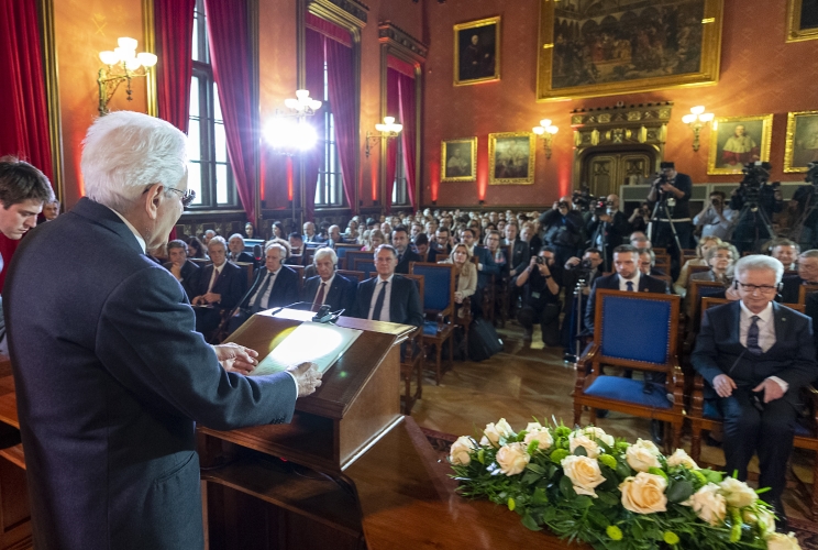 Il Presidente della Repubblica Sergio Mattarella all'universita di Jagellonica 