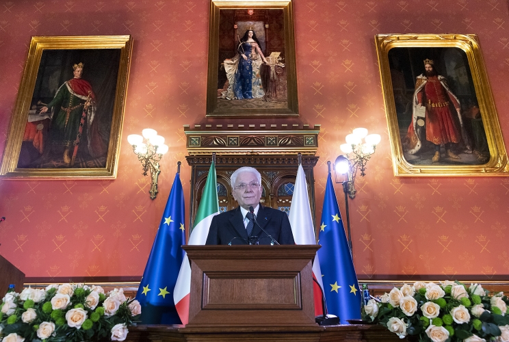  Il Presidente della Repubblica Sergio Mattarella all'universita di Jagellonica 