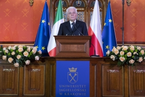  Il Presidente della Repubblica Sergio Mattarella all'universita di Jagellonica