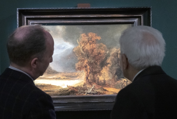  Il Presidente della Repubblica Sergio Mattarella nel corso della visita il museo Czartoryski