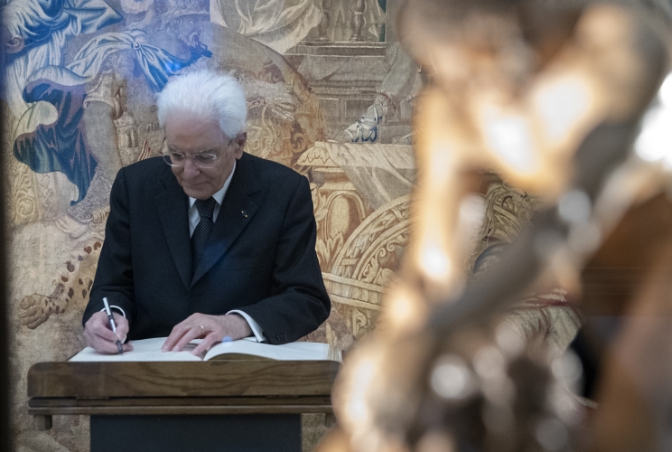  Il Presidente della Repubblica Sergio Mattarella visita il museo Czartoryski