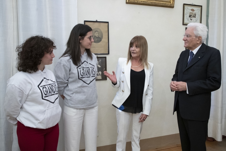 Il Presidente Sergio Mattarella a Cuneo visita il Museo Casa Galimberti, in occasione del 78° anniversario della Liberazione
