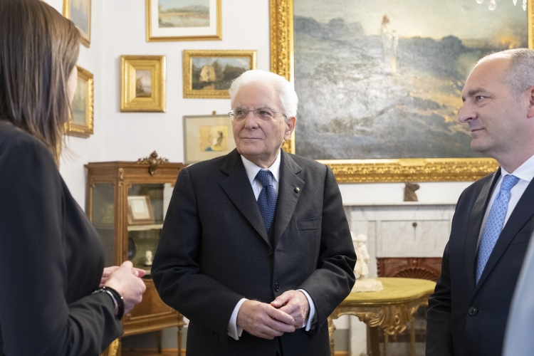 Il Presidente Sergio Mattarella a Cuneo visita il Museo Casa Galimberti, in occasione del 78° anniversario della Liberazione

