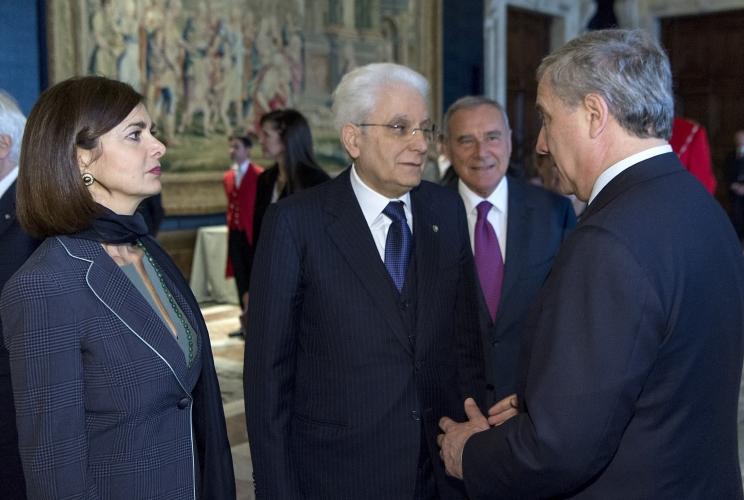 Mattarella Grasso e Boldrini