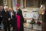 Mattarella visita la Chiesa di San Bartolomeo e rende omaggio alla sepoltura dei Beati Don Giuseppe Bernardi e Don Mario Ghibaudo
