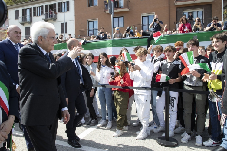 Il Presidente Sergio Mattarella a Borgo San Dalmazzo in occasione del 78° anniversario della Liberazione
