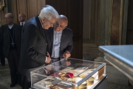 Il Presidente Sergio Mattarella alla Chiesa parrocchiale di San Bartolomeo
