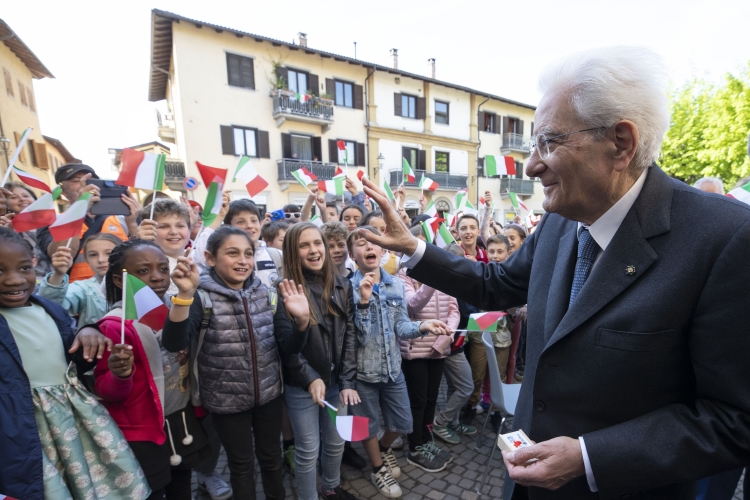 Il Presidente Sergio Mattarella a Boves in occasione del 78° anniversario della Liberazione

