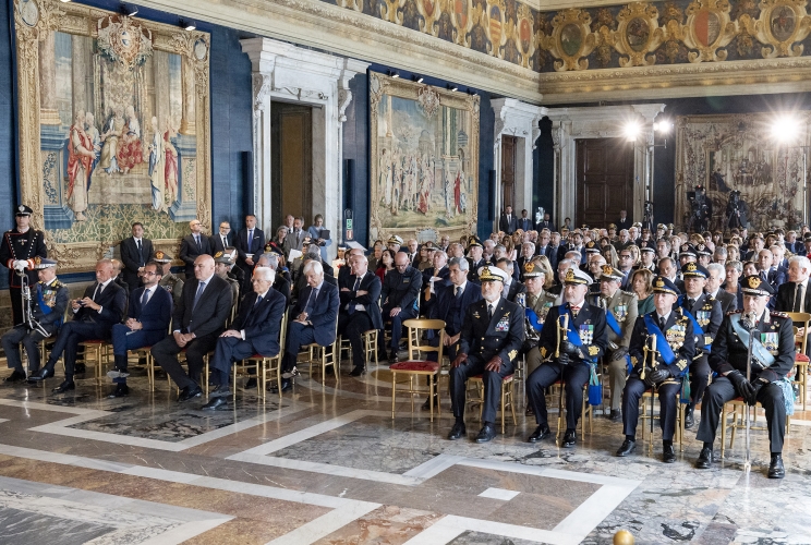 Il Presidente Sergio Mattarella in occasione della cerimonia di consegna delle medaglie al “Merito della Sanità Pubblica” e ai “Benemeriti della Salute Pubblica”