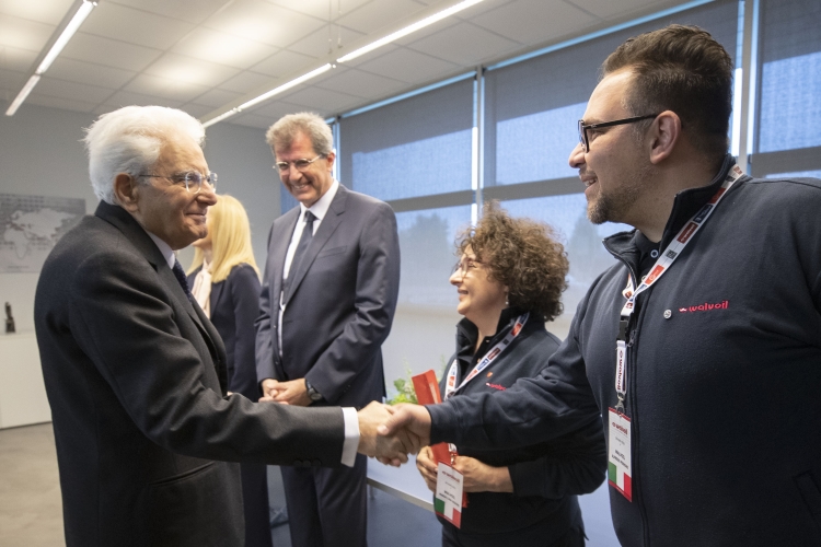 Il Presidente della Repubblica Sergio Mattarella allo stabilimento Walvoil S.p.A. -Gruppo Interpump, in occasione della celebrazione della “Festa del Lavoro”
