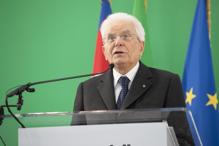 Il Presidente della Repubblica Sergio Mattarella allo stabilimento Walvoil S.p.A. -Gruppo Interpump, durante la cerimonia in occasione della celebrazione della “Festa del Lavoro”
