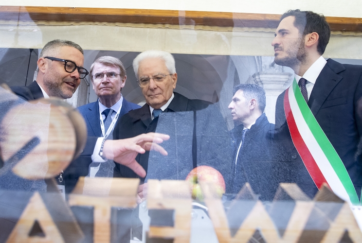Il Presidente Sergio Mattarella visita gli stand "Anteprima Macfrut"