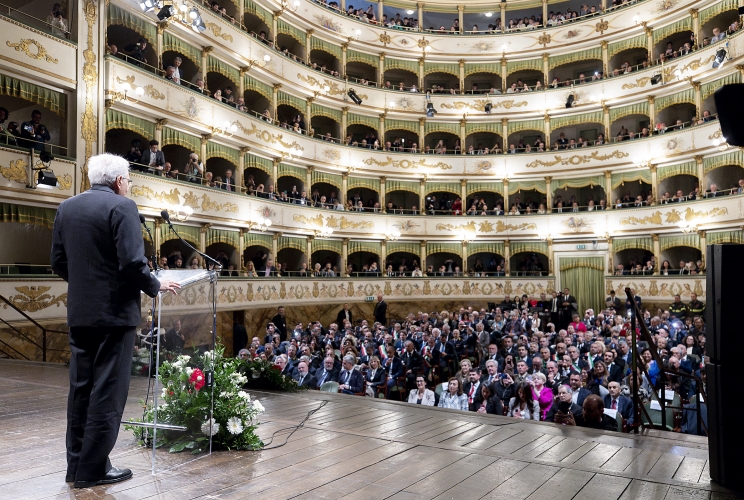 Il Presidente Sergio Mattarella in occasione dell'incontro dal titolo “Il valore dell’attività agricola per la qualità della vita nel nostro Paese e per la sua immagine internazionale”