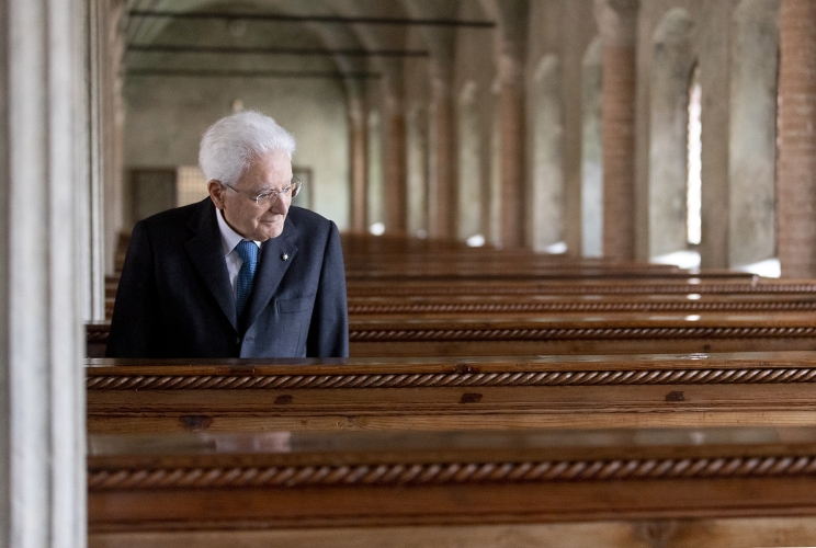 Il Presidente Sergio Mattarella visita la Biblioteca Malatestiana Antica