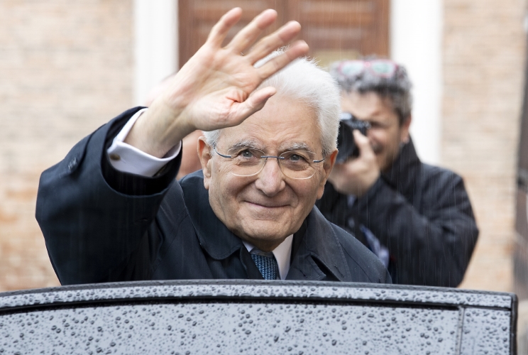 Il Presidente Sergio Mattarella lascia la città di Cesena