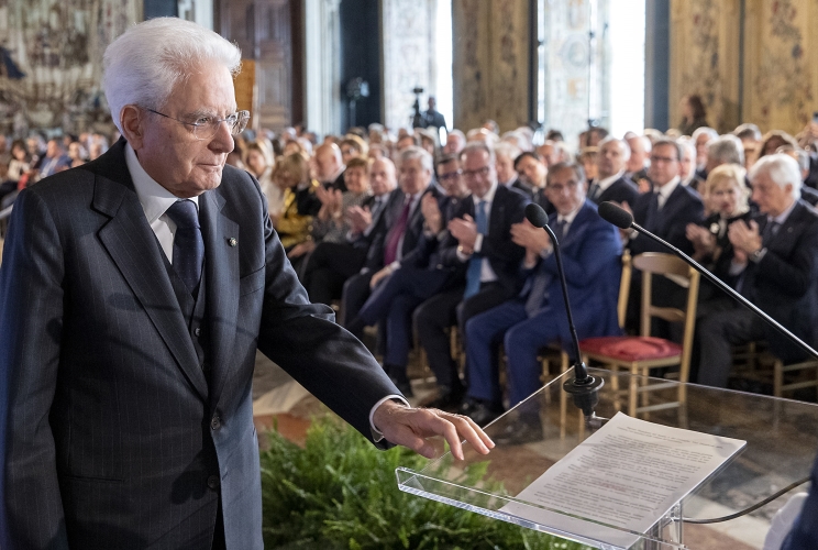 Il Presidente Sergio Mattarella  in occasione della celebrazione del “Giorno della Memoria dedicato alle vittime del terrorismo”