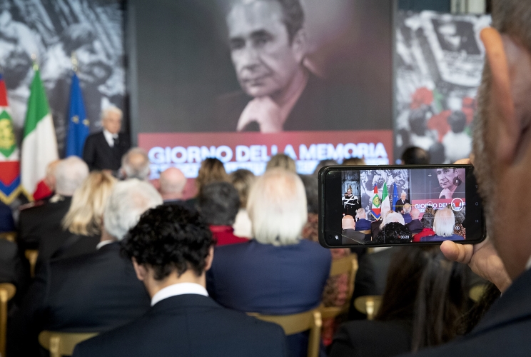 Il Presidente Sergio Mattarella  in occasione della celebrazione del “Giorno della Memoria dedicato alle vittime del terrorismo”