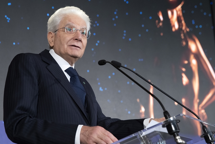 Il Presidente Sergio Mattarella in occasione della cerimonia di presentazione dei candidati ai Premi “David di Donatello” per l’anno 2023