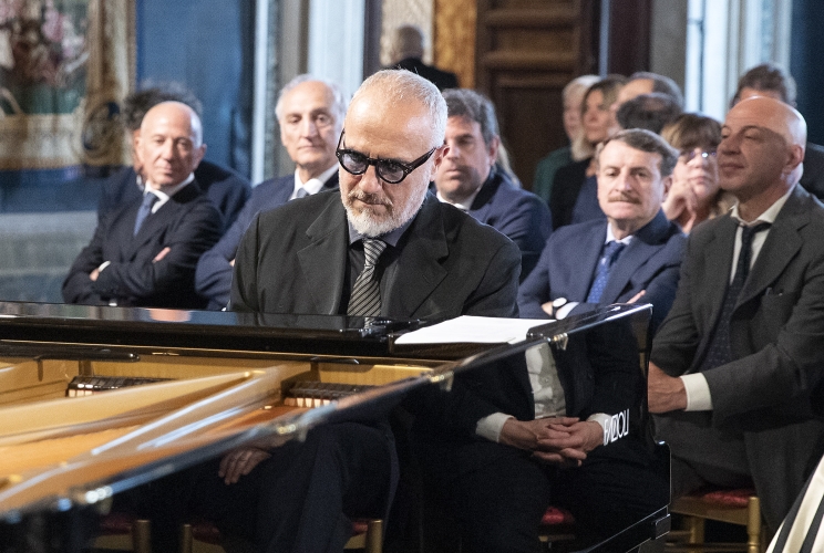 Il Maestro Danilo Rea, nel corso della cerimonia di presentazione dei candidati ai Premi “David di Donatello” per l’anno 2023