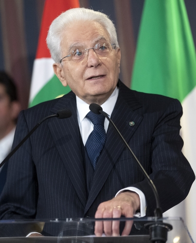 Il Presidente Sergio Mattarella in occasione della cerimonia di presentazione dei candidati ai Premi “David di Donatello” per l’anno 2023