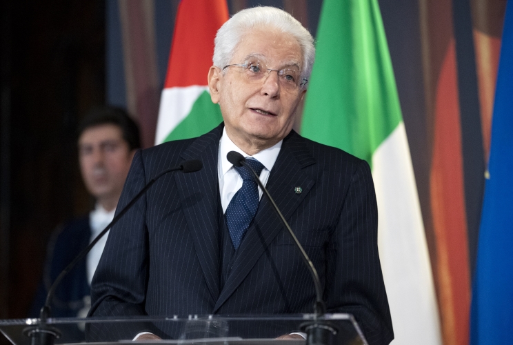 Il Presidente Sergio Mattarella in occasione della cerimonia di presentazione dei candidati ai Premi “David di Donatello” per l’anno 2023