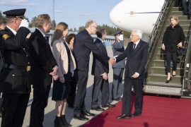 Il Presidente della Repubblica Sergio Mattarella e la Signora Laura a Oslo, in occasione della visita di Stato nel Regno di Norvegia
