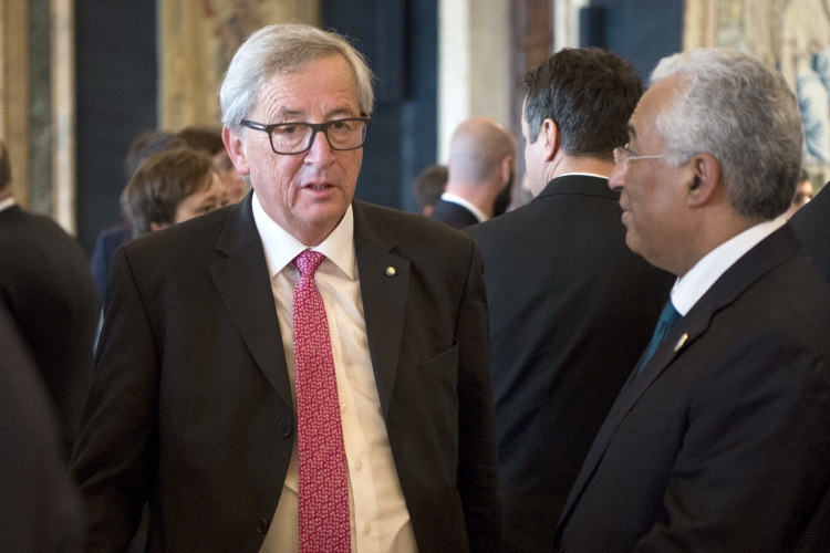 Il Presidente della Commissione europea, Jean Claude Juncker al Quirinale