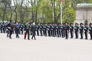 Il Presidente della Repubblica Sergio Mattarella a Palazzo Reale,con Sua Altezza Reale il Principe Ereditario del Regno di Norvegia, Magnus Haakon,in occasione della visita di Stato
