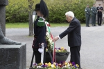 Il Presidente Mattarella alla Fortezza Akershus per una deposizione di una corona 