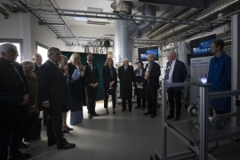 Il Presidente della Repubblica Sergio Mattarella visita al Laboratorio energetico del Politecnico di Trondheim
