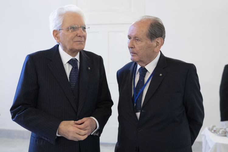 Il Presidente della Repubblica Sergio Mattarella con Giorgio Lattanzi, Presidente della Scuola Superiore della Magistratura, in occasione della cerimonia d’inaugurazione della terza sede della Scuola Superiore della Magistratura e di presentazione dell’anno formativo 2023
