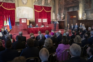 Il Presidente della Repubblica Sergio Mattarella in occasione della cerimonia d’inaugurazione della terza sede della Scuola Superiore della Magistratura e di presentazione dell’anno formativo 2023
