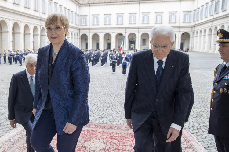 Il Presidente della Repubblica Sergio Mattarella con Nataša Pirc Musar, Presidente della Repubblica di Slovenia, in visita ufficiale
