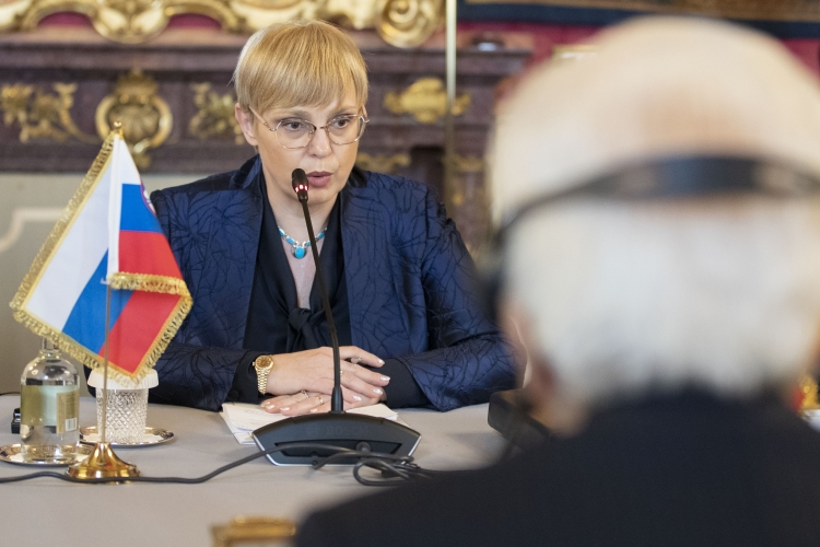 Il Presidente della Repubblica Sergio Mattarella con Nataša Pirc Musar, Presidente della Repubblica di Slovenia, in visita ufficiale
