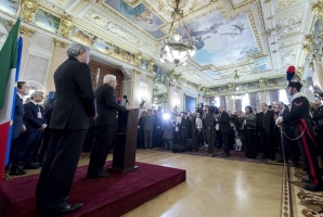 Il Presidente Sergio Mattarella in occasione dell'incontro con la collettività italiana