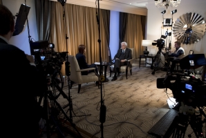 Il Presidente Sergio Mattarella incontra la stampa russa.