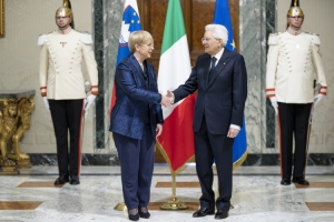 Il Presidente Mattarella incontra S.E. la Sig.ra Nataša Pirc Musar, Presidente della Repubblica di Slovenia