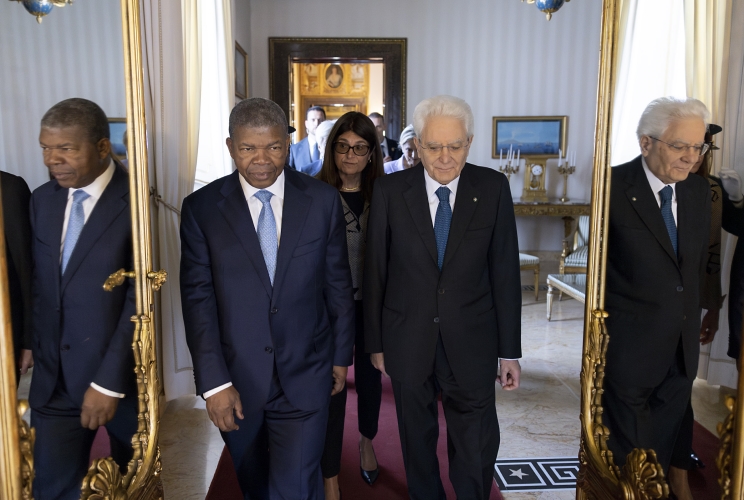 Il Presidente Sergio Mattarella con il Presidente della Repubblica d'Angola, João Manuel Gonçalves Lourenço, in visita di Stato in Italia
