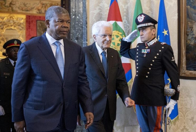 Il Presidente Sergio Mattarella con il Presidente della Repubblica d'Angola, João Manuel Gonçalves Lourenço, in visita di Stato in Italia