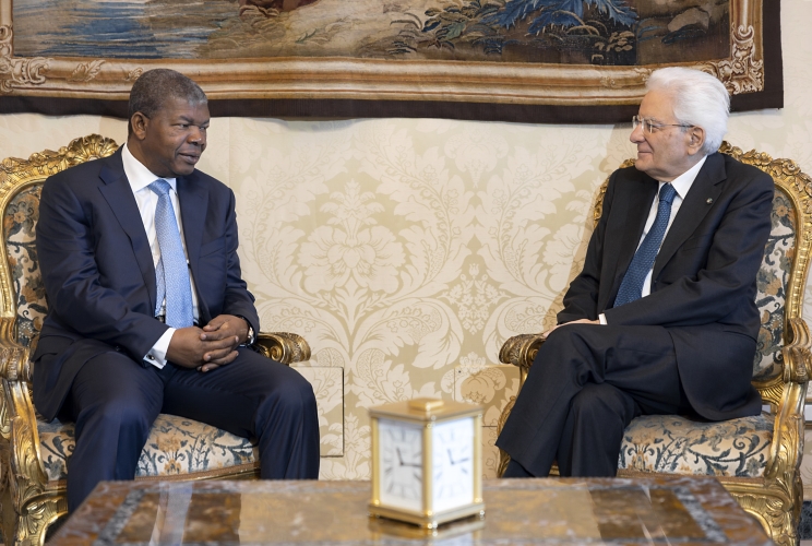 Il Presidente Sergio Mattarella con il Presidente della Repubblica d'Angola, João Manuel Gonçalves Lourenço, in visita di Stato in Italia
