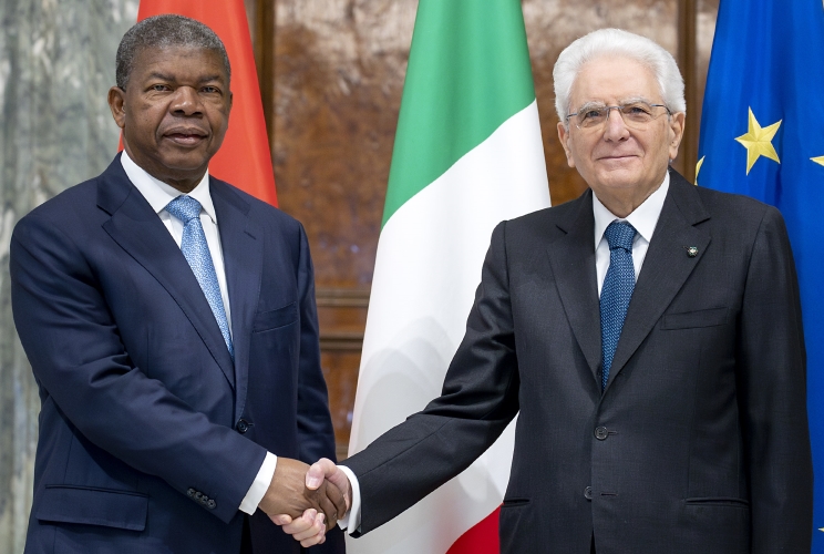 Il Presidente Sergio Mattarella con il Presidente della Repubblica d'Angola, João Manuel Gonçalves Lourenço, in visita di Stato in Italia