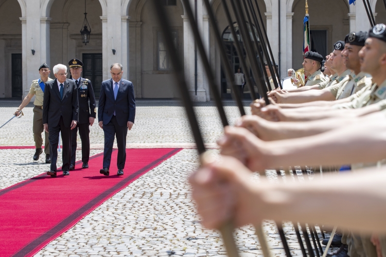 Il Presidente Sergio Mattarella con Bajram Begaj, Presidente della Repubblica d’Albania, in visita ufficiale