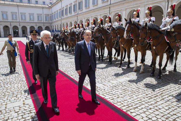 Il Presidente Sergio Mattarella con Bajram Begaj, Presidente della Repubblica d’Albania, in visita ufficiale