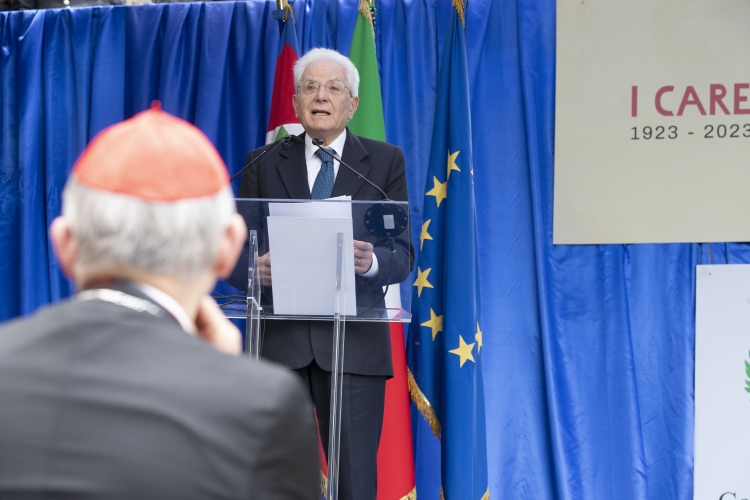 Il Presidente della Repubblica Sergio Mattarella in occasione del centenario della nascita di don Lorenzo Milani  
